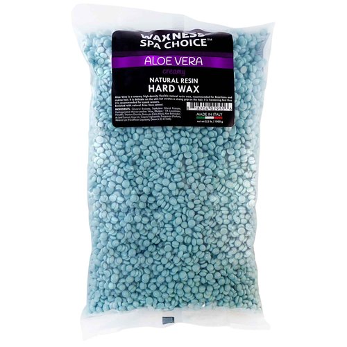Waxness Spa Choice Assorted Hard Wax Beads 2.2 lb / 1 kg Pack of 3 - Tourmaline, Aloe Vera, Passion Fruit