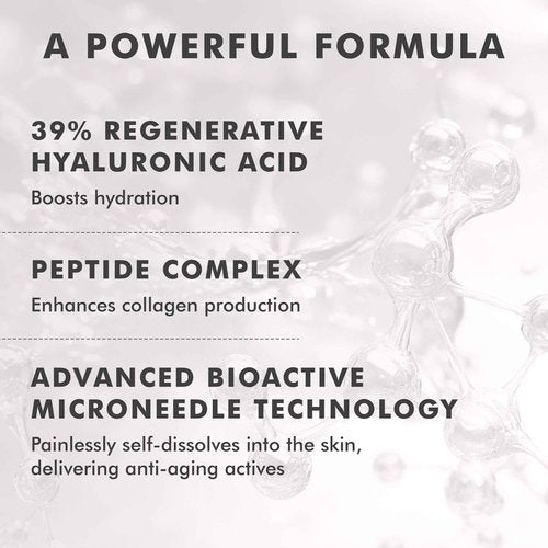 skyn ICELAND Dissolving Microneedle Under Eye Patches with 39% Hyaluronic Acid and Peptides, No Slip Overnight Eye Mask for Fine Lines, Wrinkles and Firming, Vegan, All Skin Types, 5 Pairs