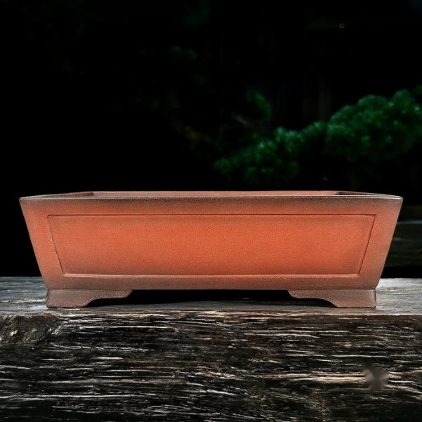 Purple Sand Bonsai Flower Pot - Traditional Chinese Style, 40x32.5x11.5cm