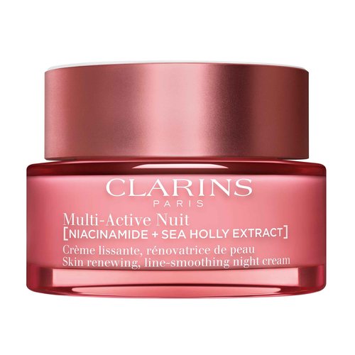 Clarins Multi-Active Renewing Night Moisturizer with Niacinamide | Smooth Fine Lines | Visibly Tighten Pores | Even Tone and Texture | Boost Glow | Strengthen Moisture Barrier | Dry Skin Type