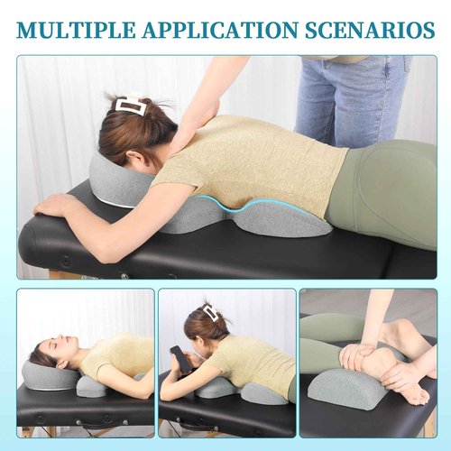 BALAPET Massage Face Down Pillow and Breast Pillow Set, Breathable Face Down Pillow for Sleeping with Memory Foam Support, Women's Massage Bolster Sleeping for Bed, SPA, Home