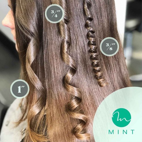 MINT Professional Clamp-Free Curling Wand 1 Inch for Long Hair | Extra Long Curl Wand w 4-Heater Ionic Ceramic Tourmaline Barrel | Best Curling Wands | Adjustable 230-430°F | Worldwide Dual Voltage