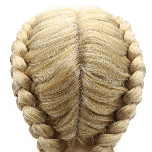 AFBeauty Blonde Braid Wigs for Women Box Braided Full Lace Front Wig With Baby Hair Long Realistic Hand-Braided Lace Frontal Twist Braids Wigs Full Double Lace Front Cornrow Box Braided Wigs 32 Inch