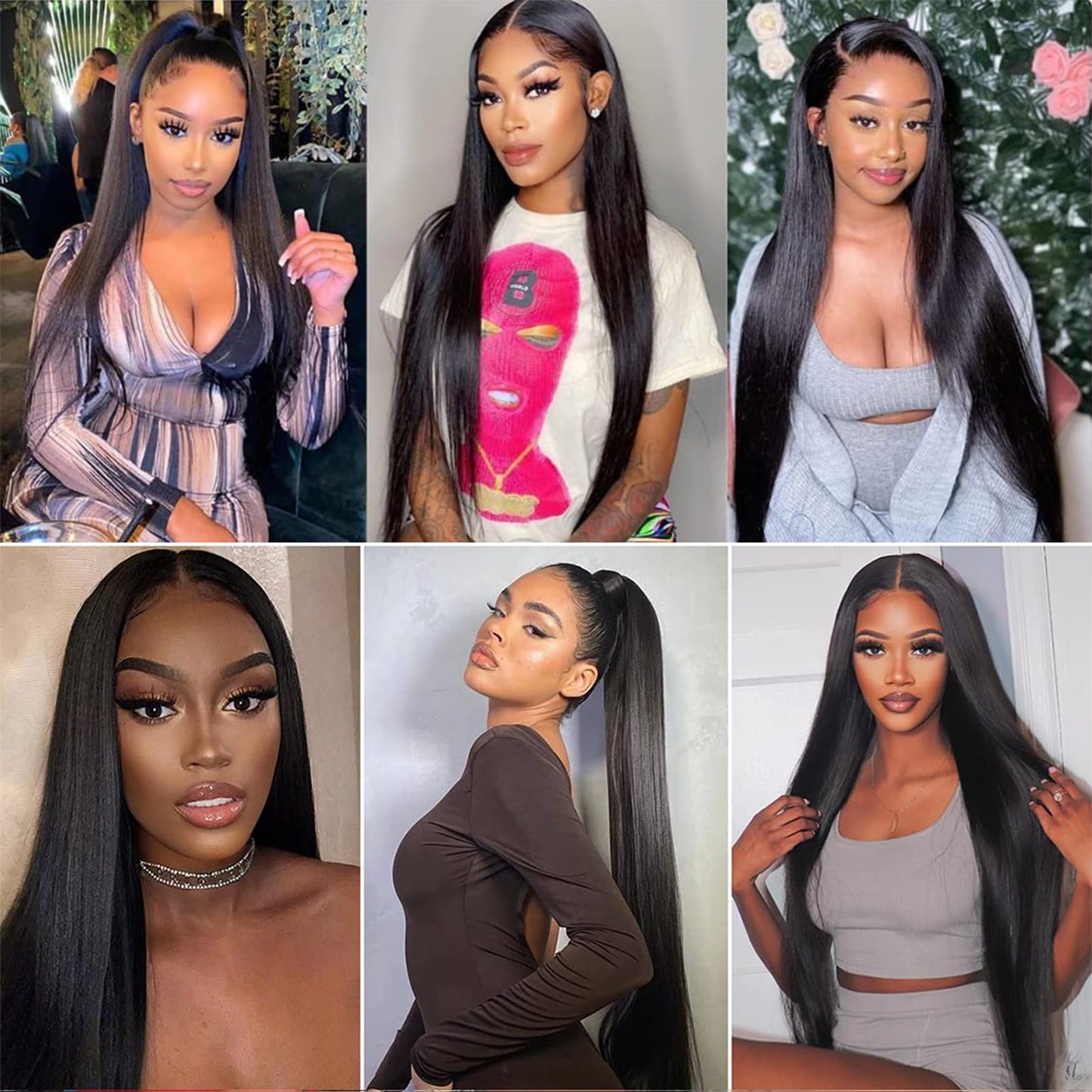 12A Brazilian Straight Bundles Human Hair 16" 18" 20" 300g 100% Unprocessed Virgin Straight Human Hair Bundles Double Weft Quick Weave Hair 3 Bundles Deals Natural Color