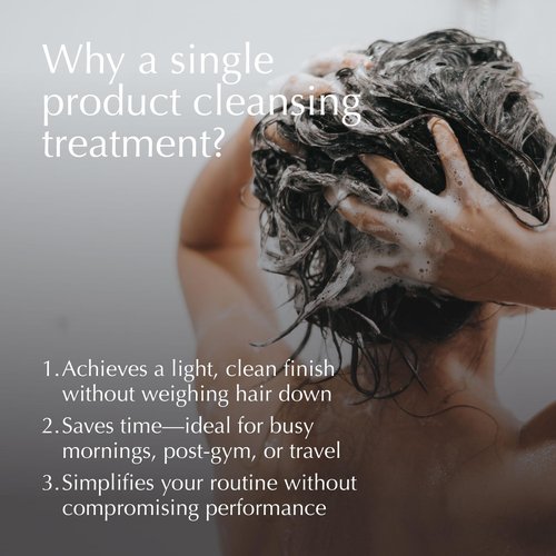 HIKOTA Complete Cleansing Hair Treatment - Sulfate-free 2-in-1 Shampoo and Conditioner with Amino Acid to Repair and Hydrate - 10.1 oz