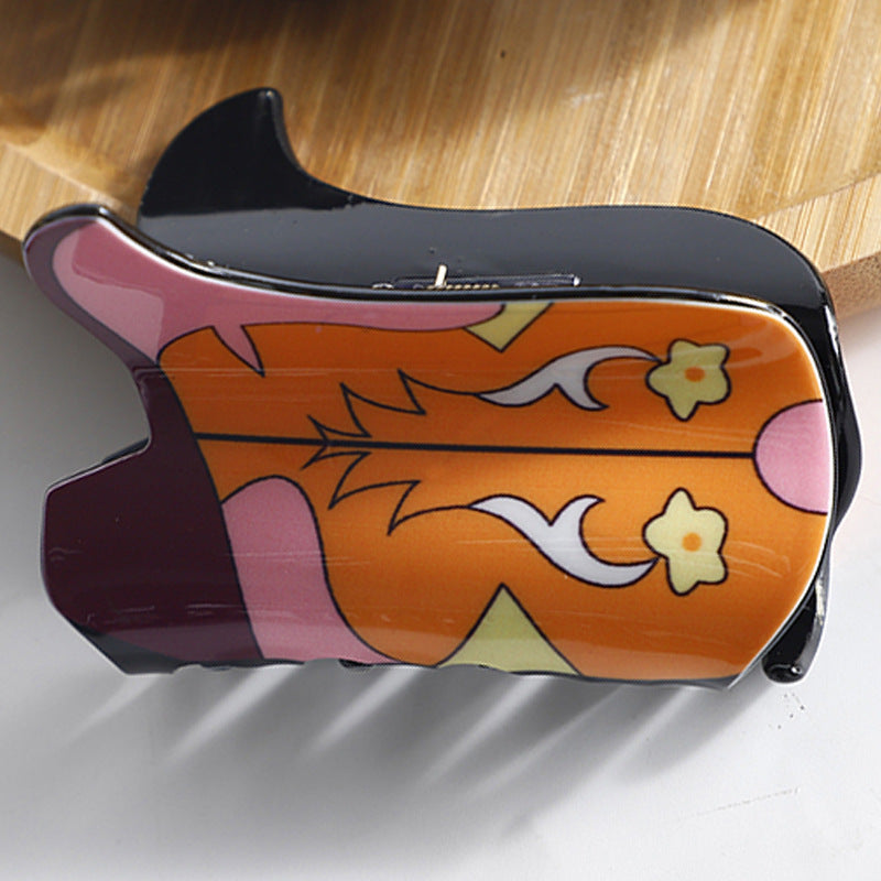 Retro Acrylic Barrettes - Multiple Colors