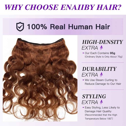 Light Reddish Brown Bundles with Closure Human Hair Body Wave, Color 30 Copper Brown 12A Brazilian Raw Virgin Human Hair 3 Bundles with 4x4 Closure Loose Wavy Quick Sew In Weave 10 12 14+10 Inch