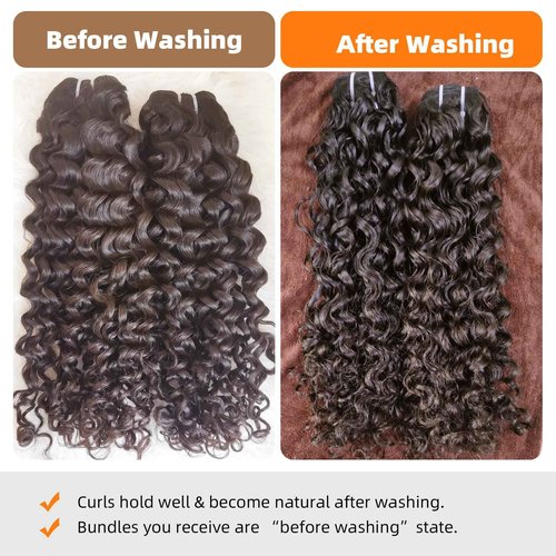 Clytie One Donor Raw Natural Brown Curly Bundle Human Hair, 14 Inches, Curly, Brown, Sew-In, Hair Extension