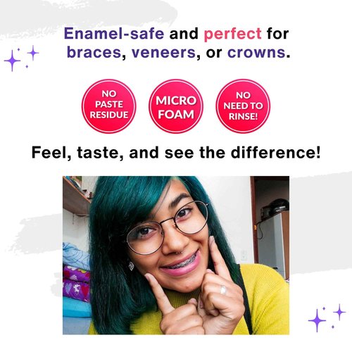 Divine White 2 in 1 Aligner Cleaning and Teeth Whitening Foam, Vegan Formula Invisalign, Hawley Trays, Aligners, Retainer Cleaner Foam, Menthol Freshness Tooth Whitener Kit, Pack of 4