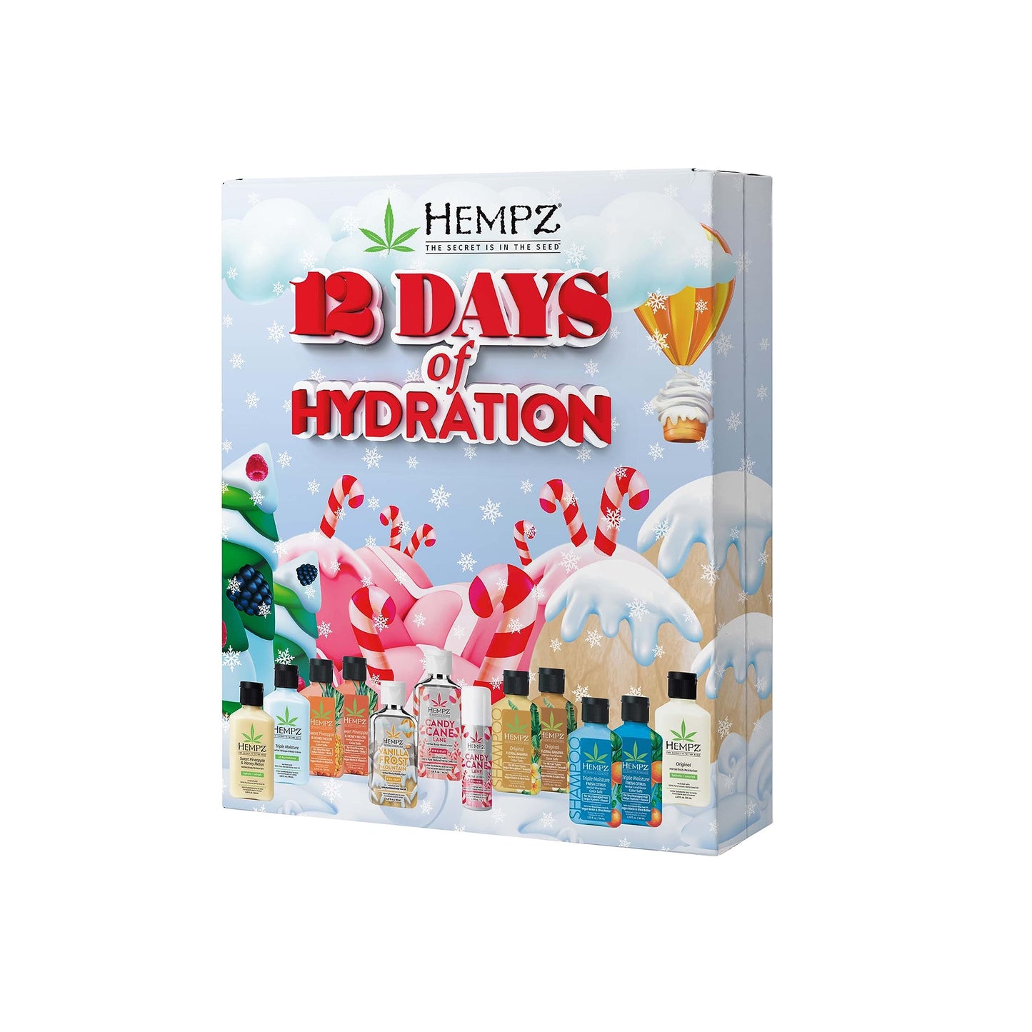 Hempz Twelve Days of Hydration Skin Care Gift Set (12-pack) - Holiday Limited Edition