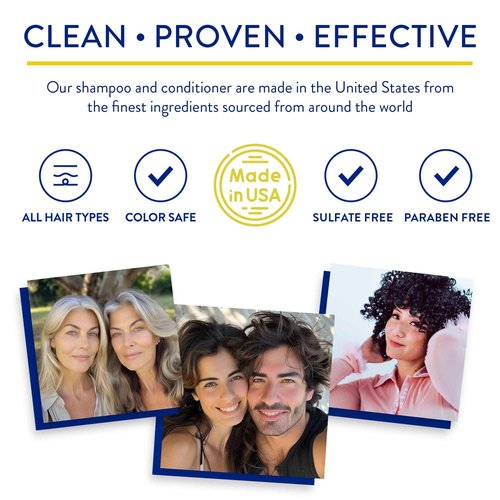 Routine Wellness Shampoo and Conditioner Set and Hair Serum for Stronger Hair - Biotin | Color Safe | Sulfate-Free | Vegan | Clinically Tested | Nourishing Oils and Vitamins - Rose Hips