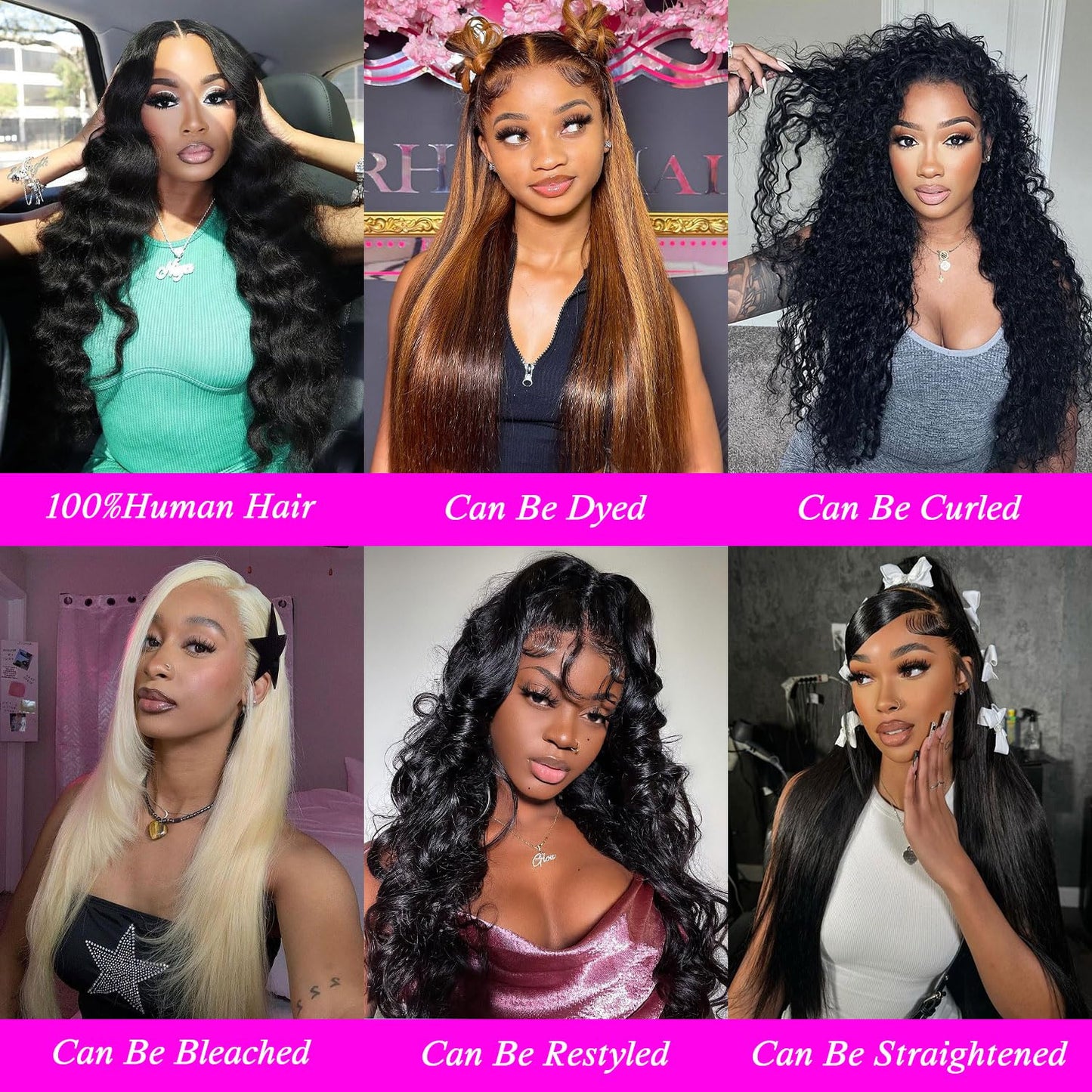 12A Human Hair Bundles 20 22 24 Inch Body Wave 3 Bundles Human Hair 100% Unprocessed Brazilian Virgin Hair Bundles Quick Weave Hair Extension Natural Black