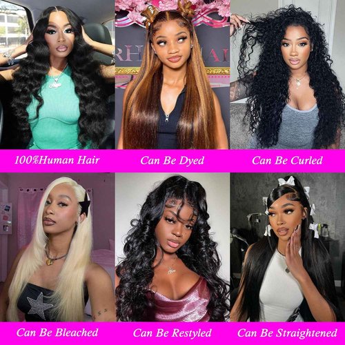 12A Human Hair Bundles 18 20 22 Inch Body Wave 3 Bundles Human Hair 100% Unprocessed Brazilian Virgin Hair Bundles Quick Weave Hair Extension Natural Black