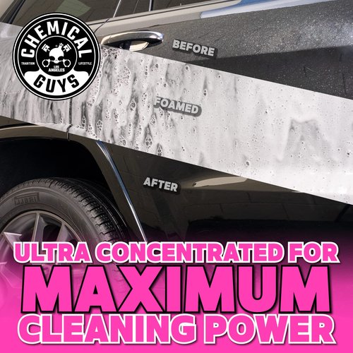 Chemical Guys Mr. Pink Foaming Car Wash Soap, High-Suds pH-Balanced Car Shampoo, Safe for Wax & Sealants, Works with Foam Cannons & Bucket Wash, Safe on All Paint Finishes, 64 oz, Candy Scent