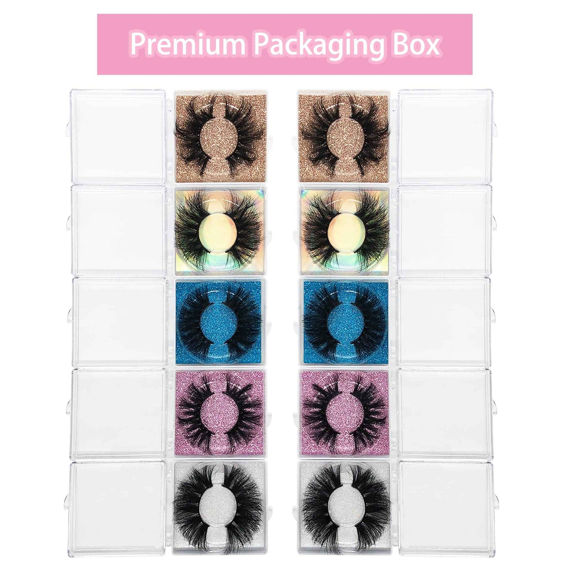 25MM Mink Eyelashes Wholesale Ninglash 30 Pack False Eyelashes, Dramatic Real Mink EyeLashes, Thick HandMade Full Strip Lashes, Crueltyl Free Fluffy Lash, 3D Mink Lashes Bulk …