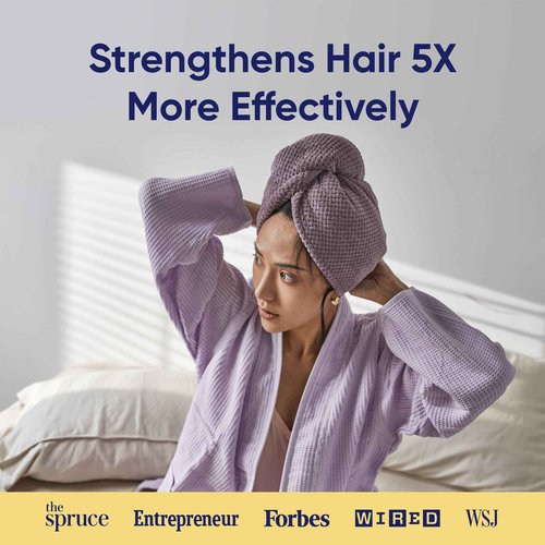 Vesta Hair Towel Wrap Set, Ultra Absorbent Waffle-Knit Microfiber, Quick-Dry, Shine & Frizz Control, Ideal for All Hair Types - Set of 2