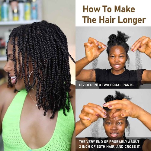 Afro Kinkys Bulk Human Hair -100% Real Human Hair for Mini Twist, Braiding, Loc Extensions & Crochet, Kinky Curly Hair Bundles, Natural Afro Bulk for Dreadlocks(1B, 20 Inch(Pack of 1))