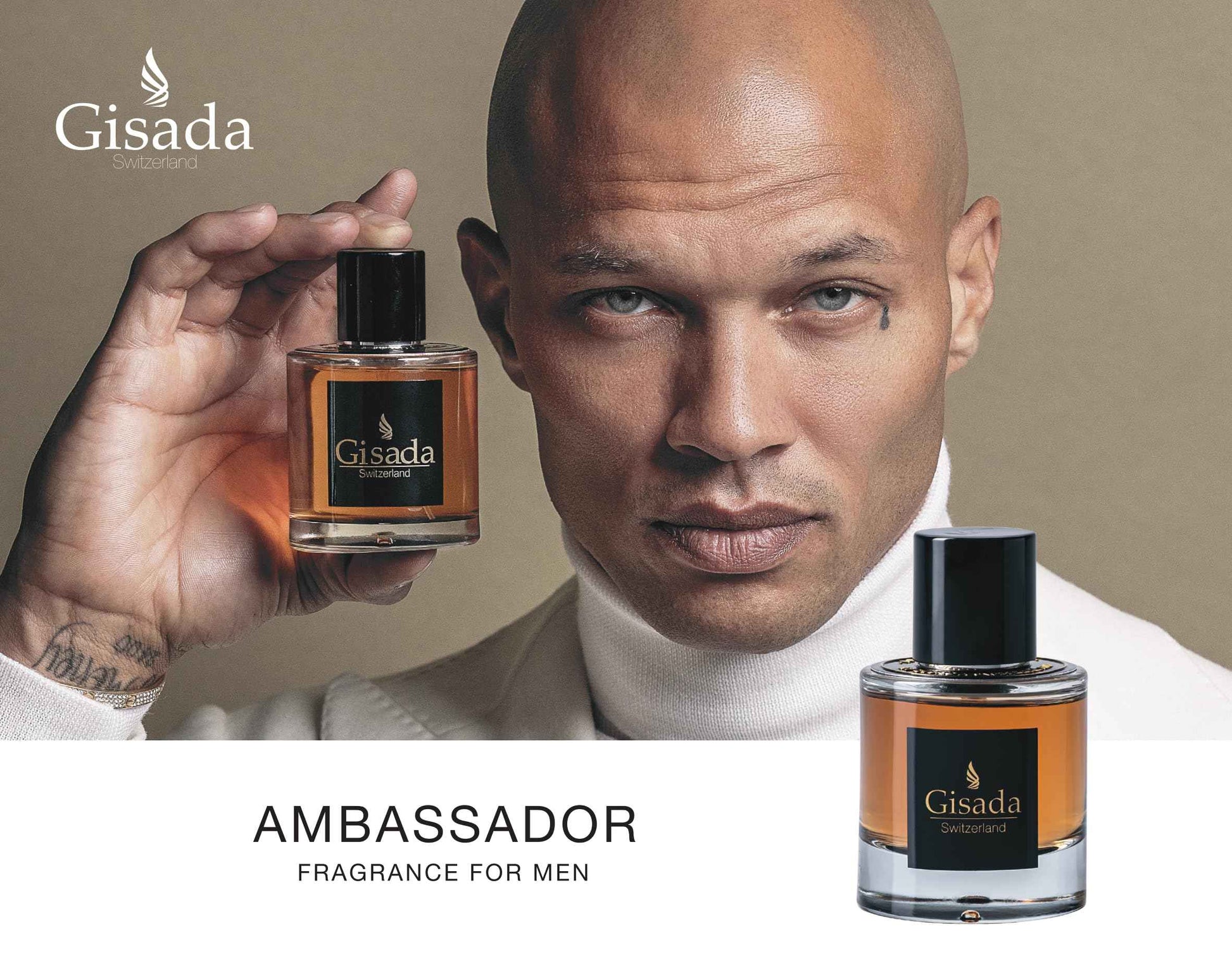 Gisada - Ambassador Men | 1.7oz (50ml) | Eau de Parfum | Men's Perfume | Spicy, Vibrant, Fresh, and Powerful Fragrance | Long-Lasting Scent with Citrus, Floral, Spicy, Warm, and Woody Notes