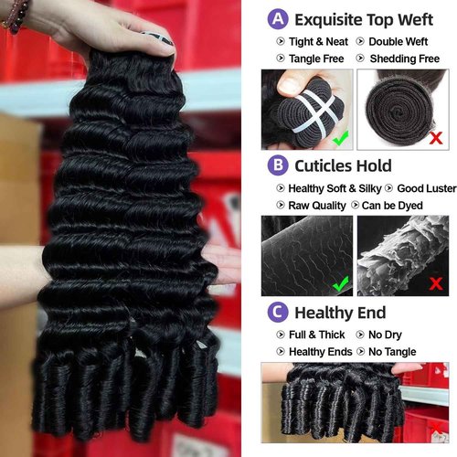 Lemoda Burmese Loose Deep Wave Curly Virgin Human Hair Bundles 14 14 14 Inch Loose Deep Wave Curly 100% Unprocessed Raw Human Hair Extensions Top Qanlity Hair Weave 3 Bundles Full and Thick