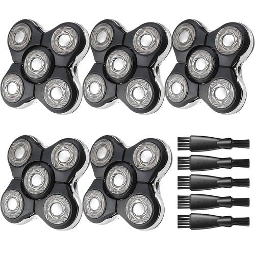 Remington Balder Pro Replacement Head Compatible with Remington Balder Pro Head Shaver, 5PCS XR7000 Replacement Blades, 5 Cleaning Brush