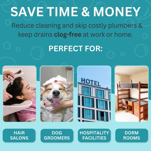 Aire Allure, 100 Pack, Disposable Shower Drain Hair Catcher Mesh Stickers