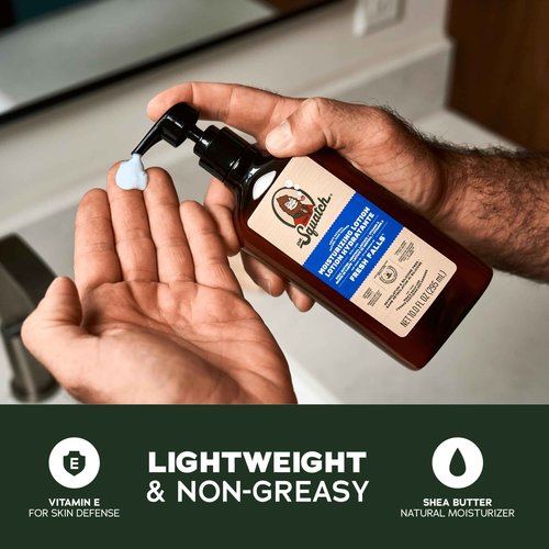 Dr. Squatch Natural Hand and Body Lotion for Men - Made with Shea Butter, Coconut Oil, Vitamin E for 24-Hr Moisturization - Pine Tar, Fresh Falls, Coconut Castaway & Cool Fresh Aloe (10 fl oz, 4-Pack)