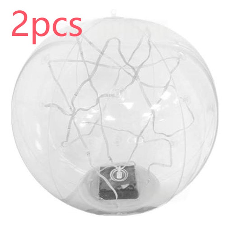 Solar-Powered Inflatable Pool Light Ball with Multi-Color & White Options