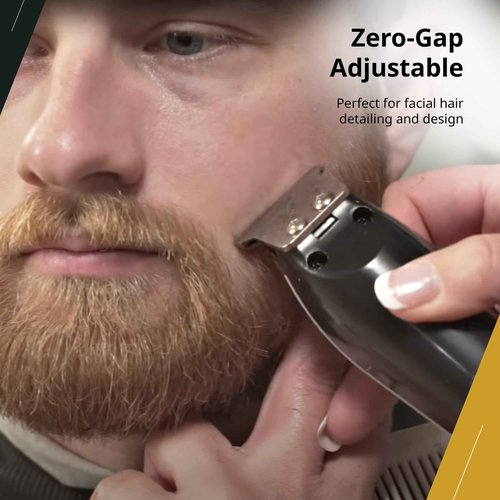 Wahl Professional Detailer Corded Trimmer Adjustable T Blade Black Rotary Motor Complete Kit