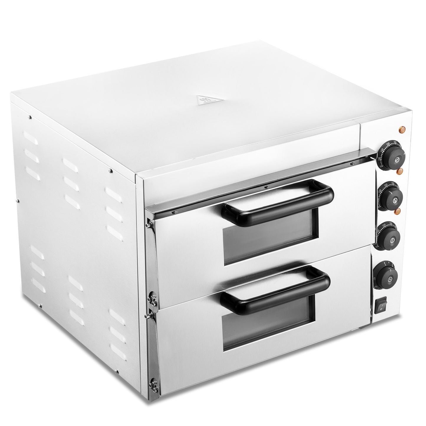 Electric Countertop Pizza Oven 16-Inch with Stainless Steel & Adjustable Temp