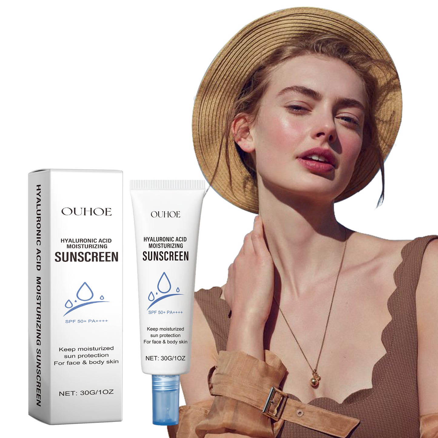 Moisturizing Sunscreen Lotion with Hyaluronic Acid & Panthenol
