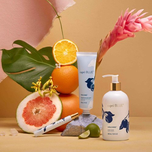 Capri Blue Moisturizing Hand Cream Travel Size – Flora Edit Collection – Nourishing Hand Cream for Dry Cracked Hands with Jojoba Oil & Shea Butter – Skin Care (Volcano, 3 oz pack of 2)