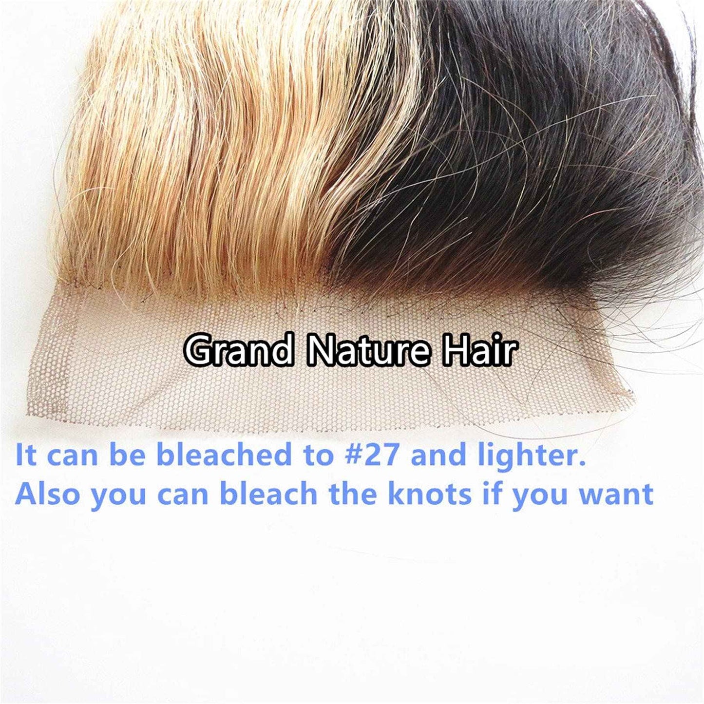 Grand Nature HD Lace Frontal Closure - 13x6, 5x5 Body Wave, 4x4 Straight, 13x4 Frontal