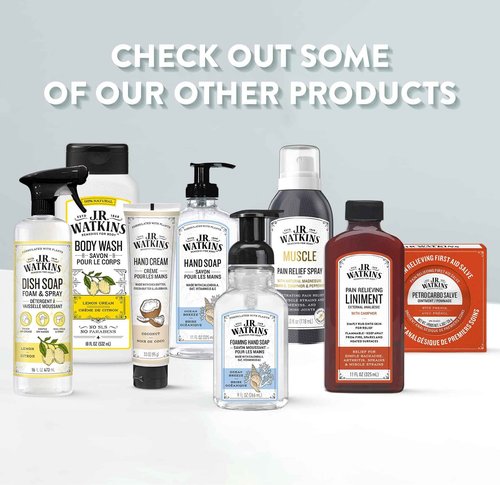 J.R. Watkins Gel Hand Soap, Scented Liquid Hand Wash for Bathroom or Kitchen, USA Made and Cruelty Free, 11 fl oz, Ocean Breeze, 6 Pack