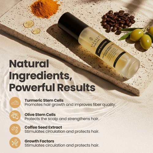 Vitasei Hair Booster 2 Fl Oz (2 Pack) – Hair Revitalizing Serum with Capilia Longa, Wild Olive Stem Cells & Arginine – Peptide-Enriched Hair Tonic Supports Thicker, Stronger Hair – For Women & Men