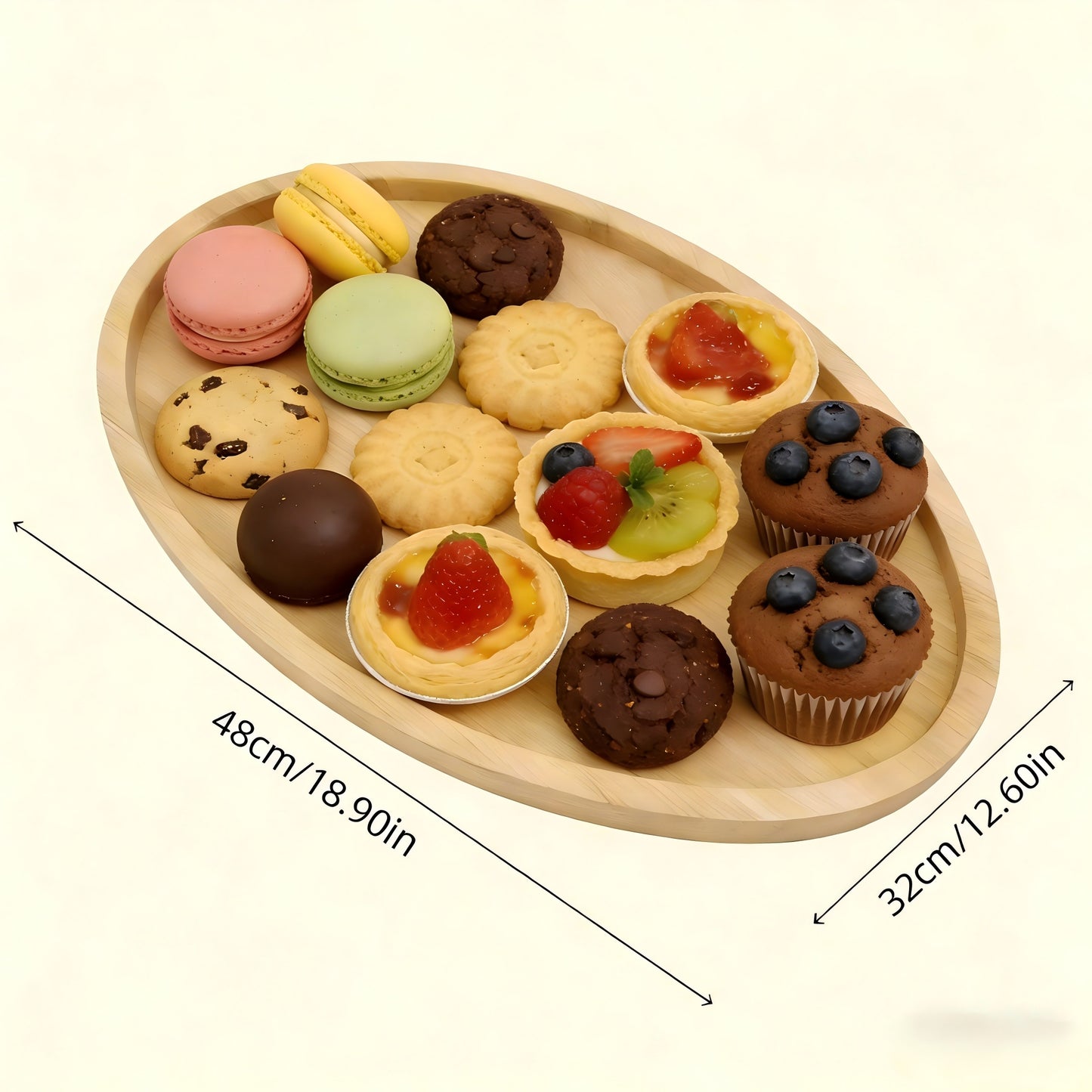 Wooden Cartoon Christmas Tray for Home Desktop Storage