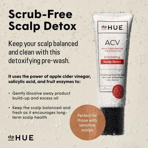 dpHUE ACV Daily Scalp Serum (1.7 fl oz) + ACV Exfoliating Scalp Detox (4 oz) - Helps Soothe Dry Scalps & Activate Healthy Hair Growth