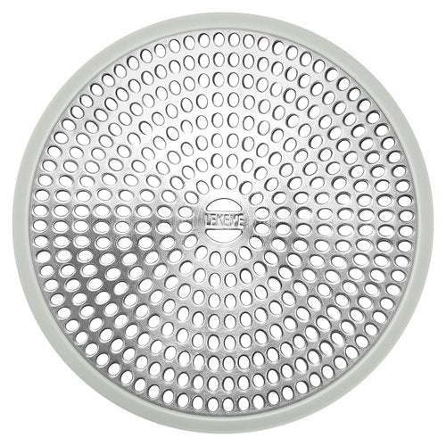LEKEYE Shower Drain Hair Catcher | Strainer | Shower Stall Drain Cover | Bathroom Drain Protector Stainless Steel and Silicone(Light Gray)