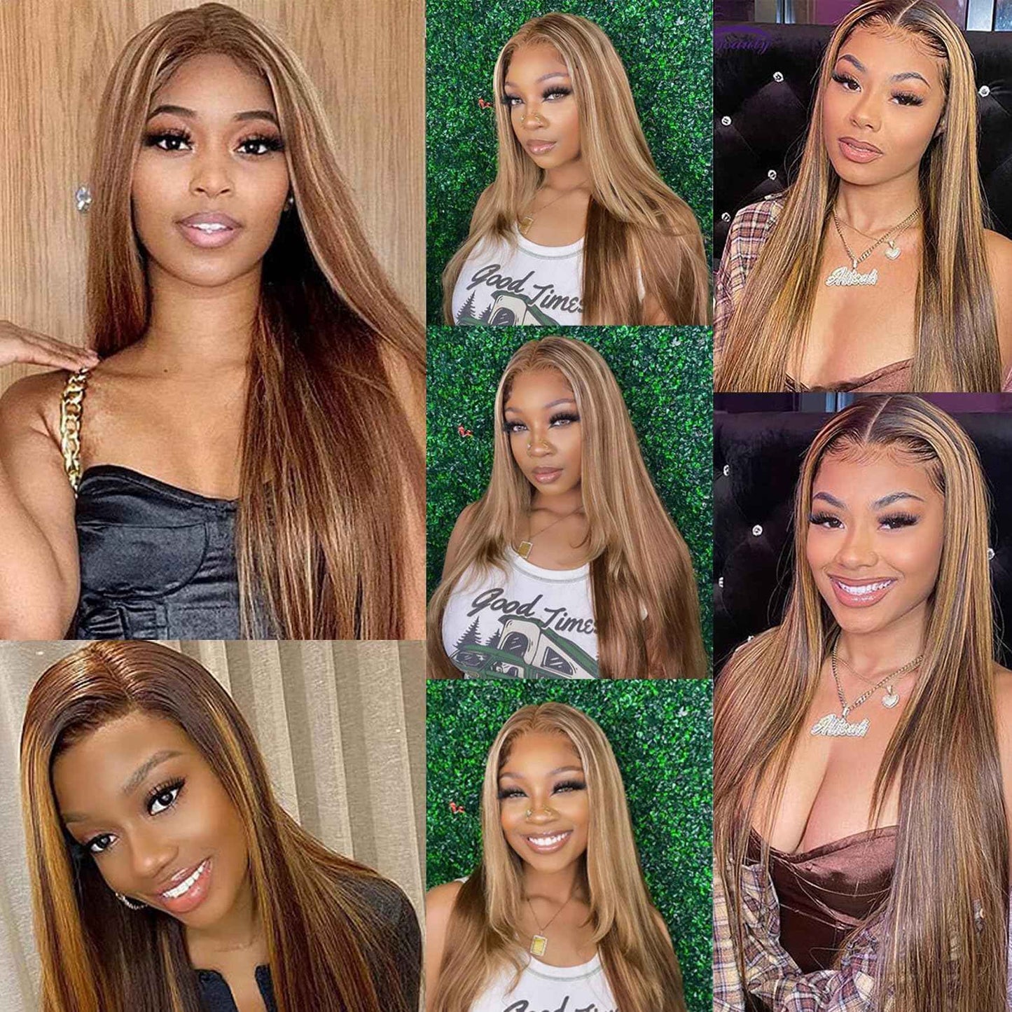 Honey Blonde Ombre Lace Front Wig Human Hair 4/27 Colored Body Wave 13x6 HD Lace Front Wigs Human Hair Pre Plucked with Baby Hair Frontal Wigs for Women 180% Density 22 Inch