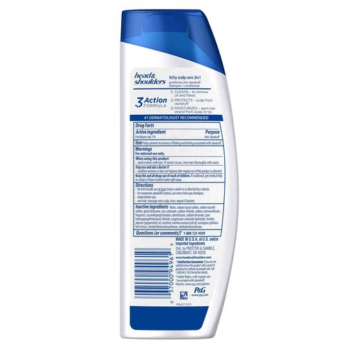 Head & Shoulders Itchy Scalp Care with Eucalyptus 2-in-1 Anti-Dandruff Shampoo + Conditioner 8.45 Fl Oz (Pack of 6)