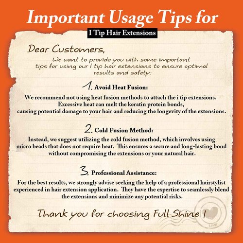 Full Shine U Tip and I Tip Hair Extensions 20 Inch