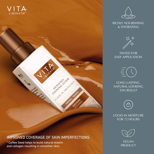 EasyGo Product Heavenly Tanning Elixir Untinted Medium, 150ML
