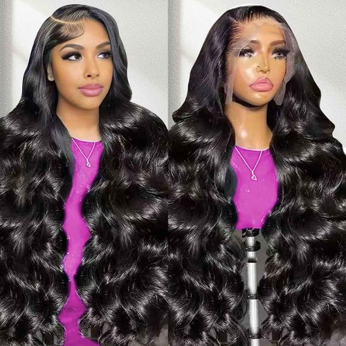 Nognut 30 Inch Body Wave Lace Front Wigs Human Hair 200 Density 13x6 Lace Front Wigs Human Hair Body Wave Glueless Wigs Pre Plucked Lace Wig