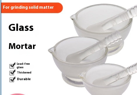 Glass Traditional Chinese Medicine Mortar Grinder with Various Sizes