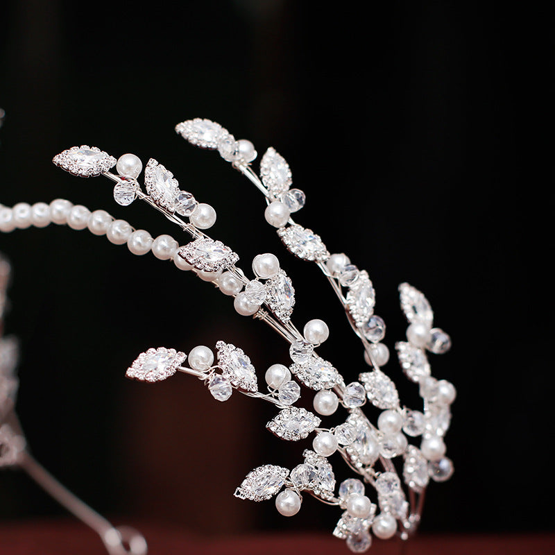 Simple Bridal Headband Crown Hair Accessories for Wedding & Party