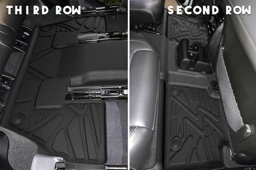KARPAL Floor Mats Cargo Liner Fit with Jeep Grand Cherokee L 2021-2025 (6-Seater w/o 2nd Row Center Armrest Only), All-Weather 1st & 2nd & 3rd Row & Trunk TPE Car Mats