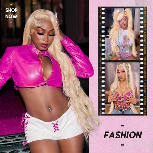 MIGURA 30 Inch 613 13x6 Lace Front Wig Human Hair Blonde Wig Human Hair 200 Density Blonde Body Wave Lace Front Wigs Human Hair Pre Plucked 613 HD Lace Frontal Wig