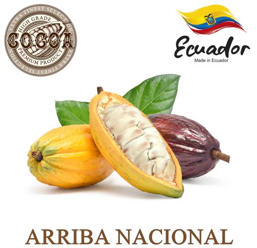 Raw Cocoa Butter 2 lbs. Bar - 100% Pure Natural Unrefined FOOD GRADE Arriba Nacional Cacao Bean, Great For Chocolate Making, Soap, Lip Balm and Moisturizer For DIY Body Butters