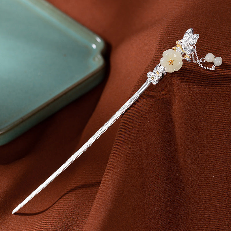 Women's Tassel Hairpin Plated Ancient Costume Hair Accessory - National Style Plum Blossom