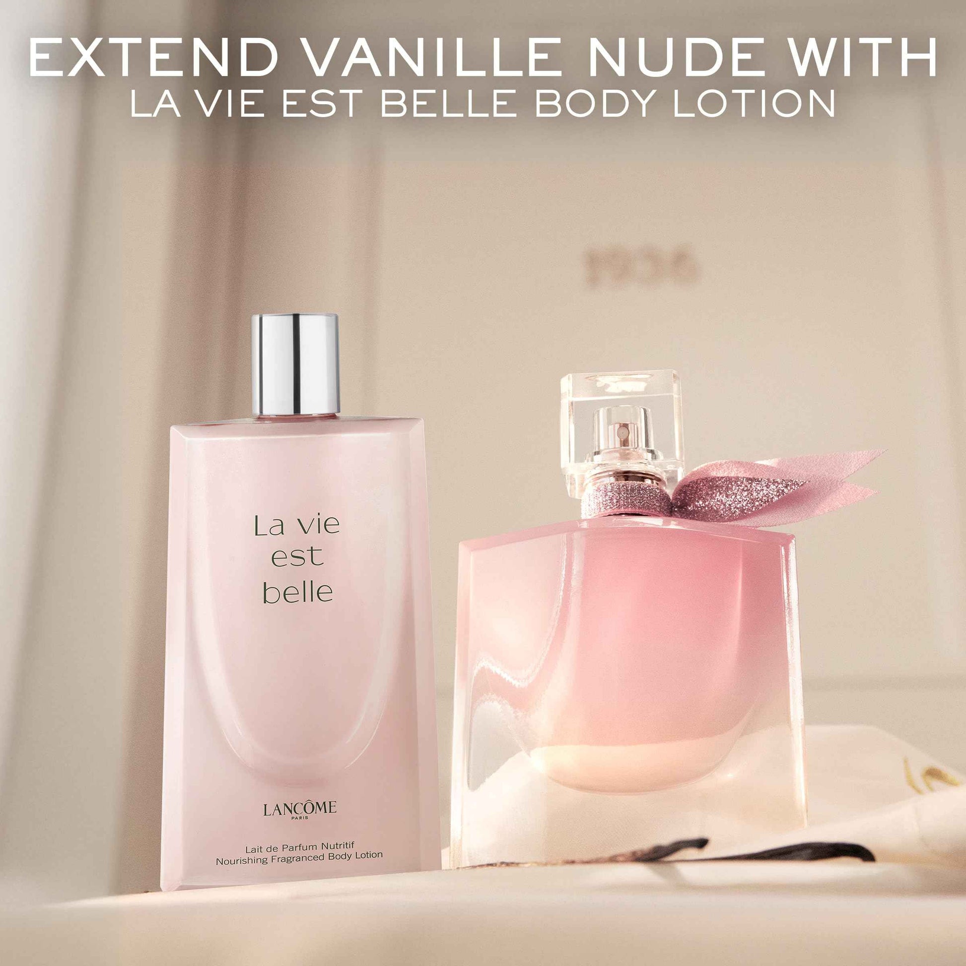 Lancôme La Vie Est Belle La Vie Vanille Nude Eau de Parfum - Long Lasting Fragrance with Notes of Solar Jasmine, Glazed Bourbon Vanilla, White Musk - Floral & Sweet Women's Perfume 1.0 Fl Oz.