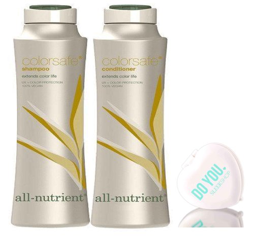 All Nutrient COLOR SAFE Shampoo & Conditioner DUO Set, extends color life (with Sleek Compact Mirror) (25 oz / 750ml Large DUO Kit)